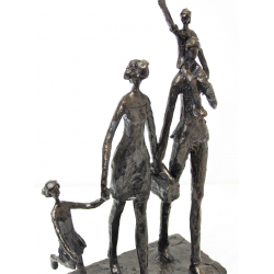 Rzeźba Figura Rodzina z dziećmi